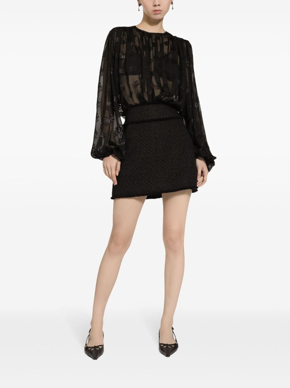 Dolce & Gabbana TWEED MINI SKIRT Size 27" / US 4 / IT 40 - 5 Thumbnail