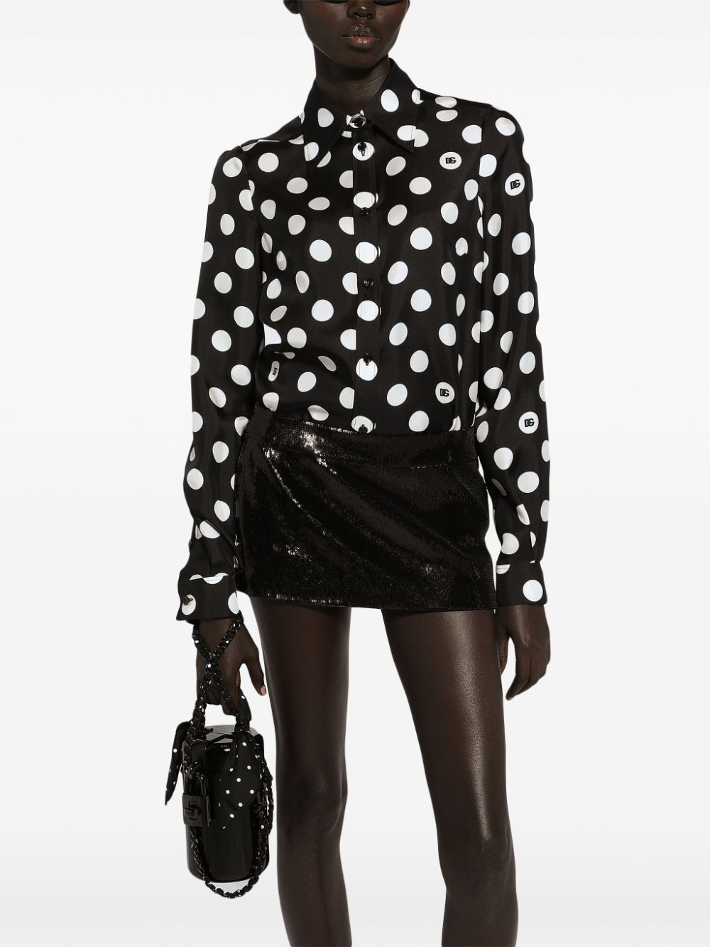 Dolce & Gabbana SEQUINED MINI SKIRT Size 27" / US 4 / IT 40 - 5 Thumbnail