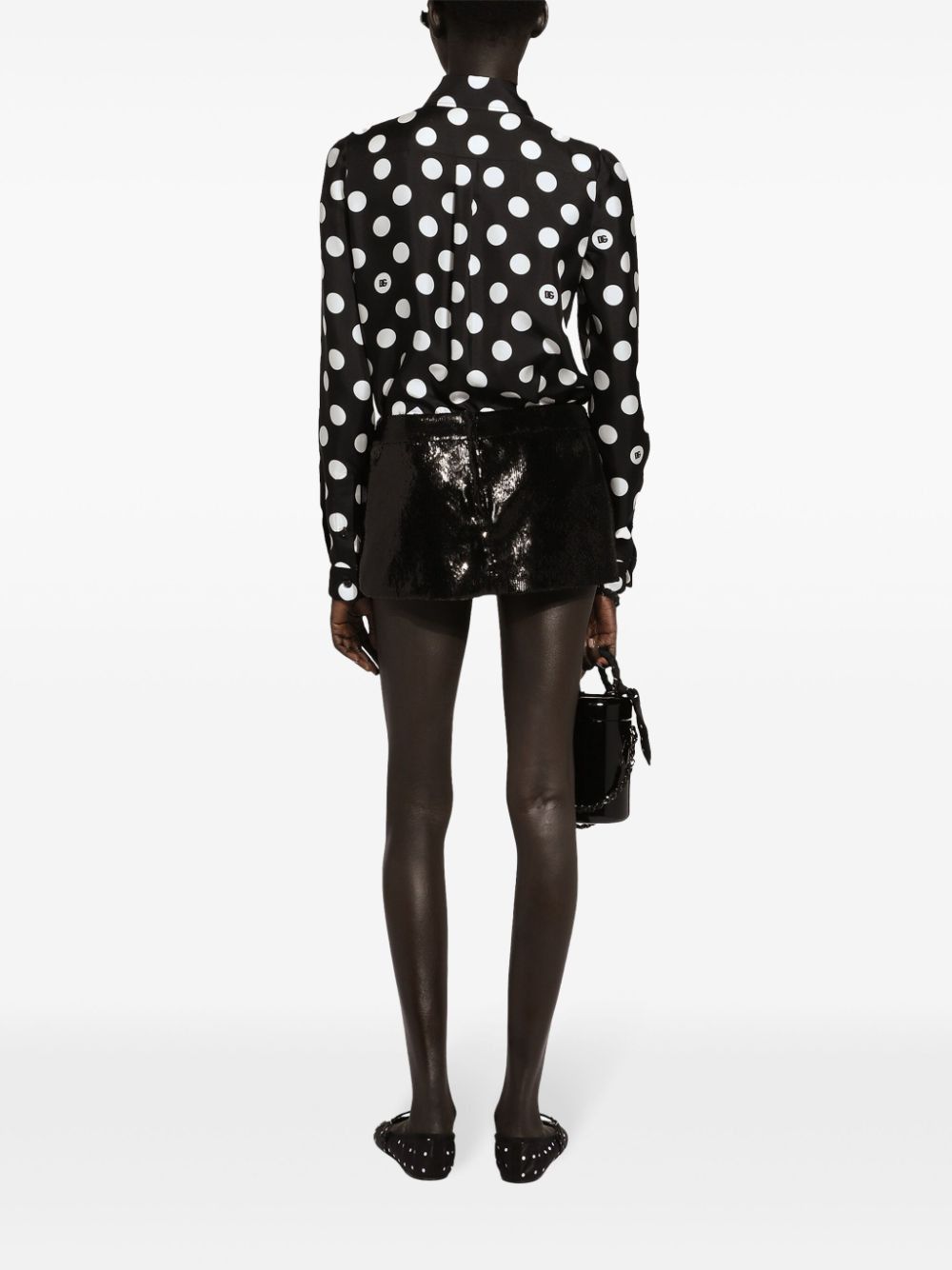 Dolce & Gabbana SEQUINED MINI SKIRT Size 27" / US 4 / IT 40 - 3 Thumbnail