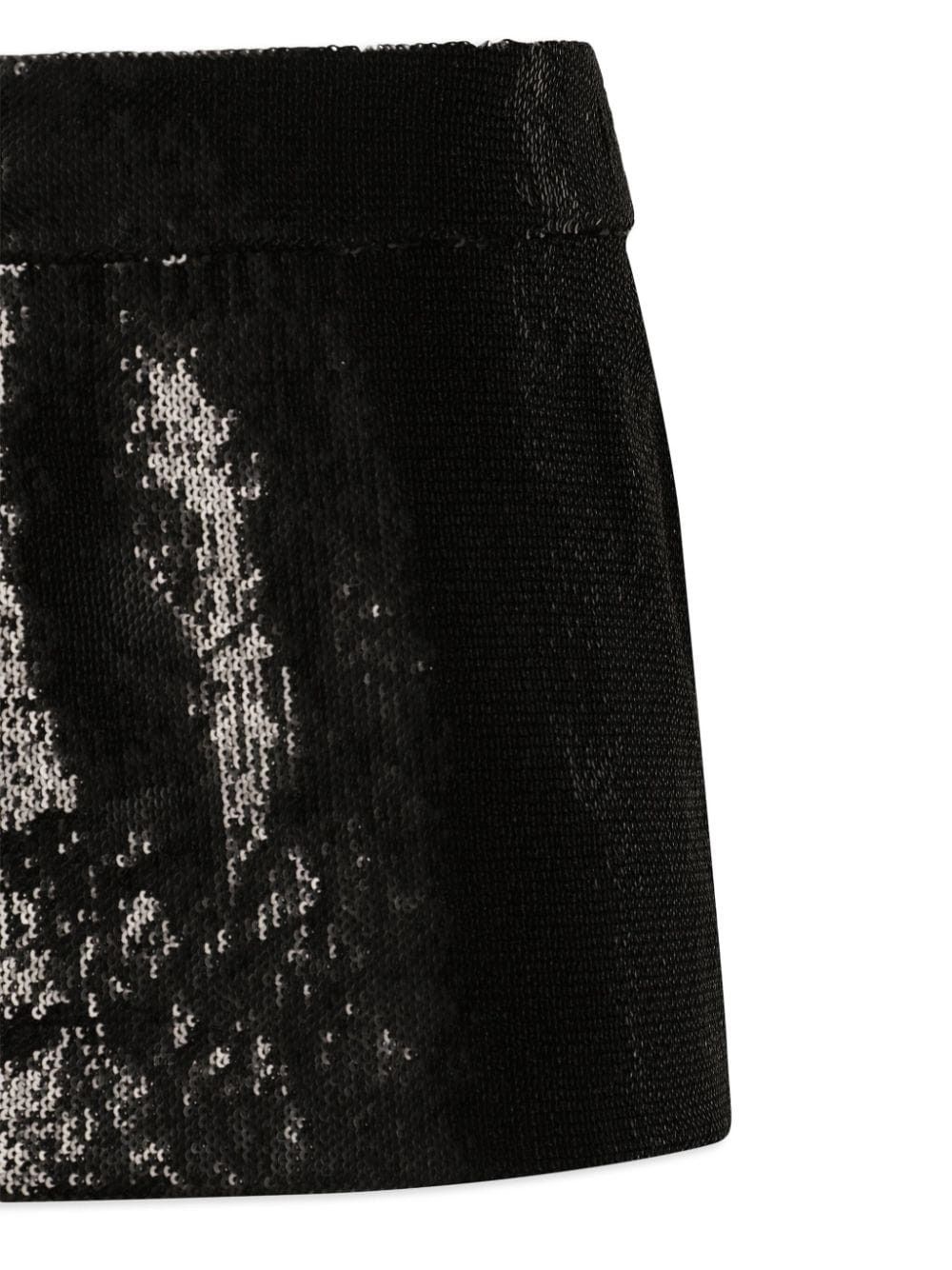Dolce & Gabbana SEQUINED MINI SKIRT Size 27" / US 4 / IT 40 - 6 Thumbnail