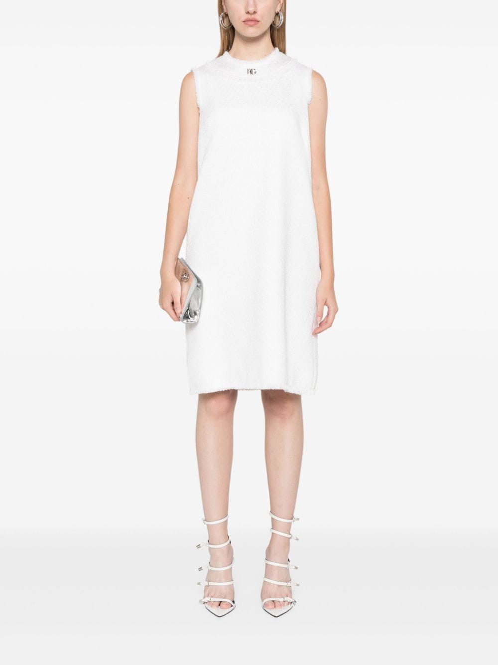 Dolce & Gabbana WOOL MINI DRESS Size S / US 4 / IT 40 - 4 Thumbnail