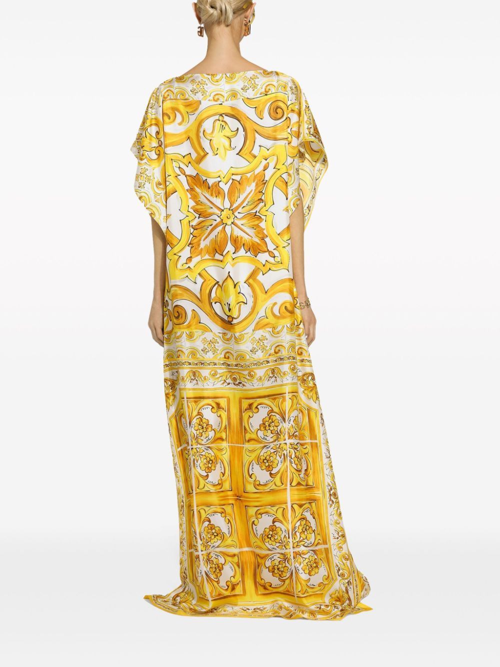 Dolce & Gabbana DOTS PRINT SILK MAXI DRESS Size S / US 4 / IT 40 - 2 Thumbnail