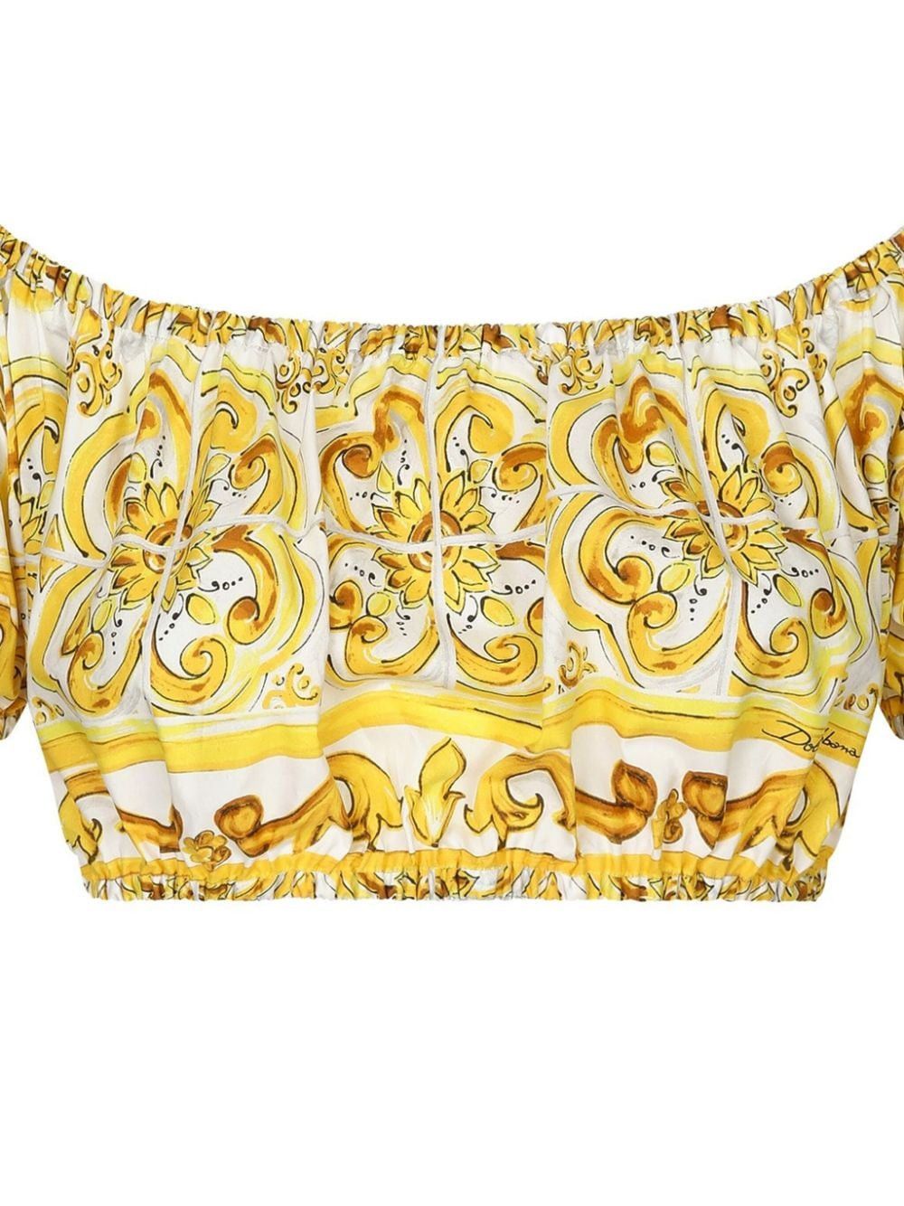 Dolce & Gabbana MAIOLICA PRINT COTTON TOP Size S / US 4 / IT 40 - 2 Thumbnail