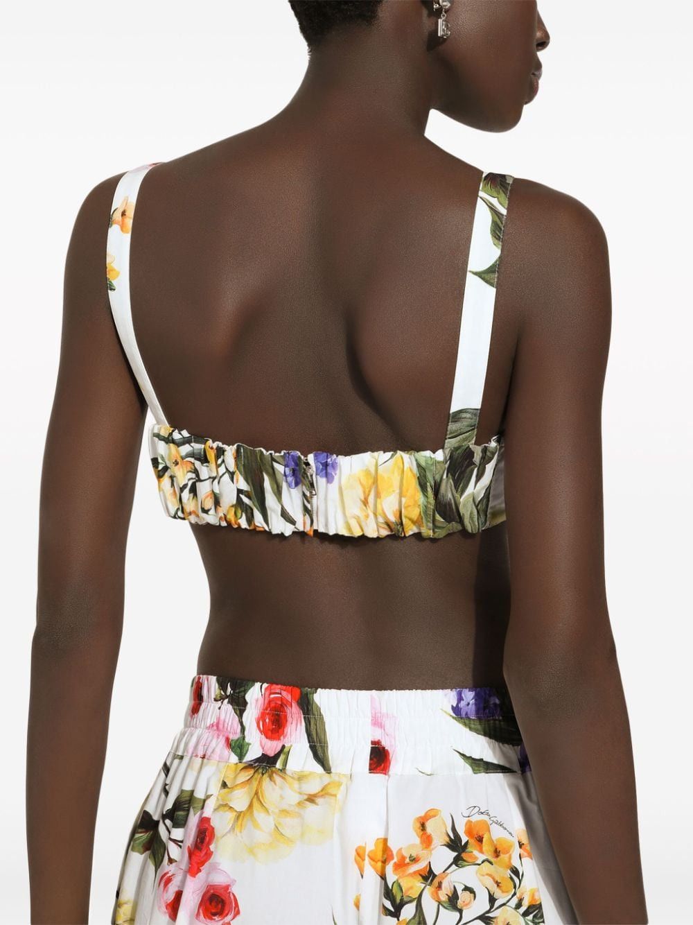 Dolce & Gabbana GIARDINO PRINTED COTTON BRA Size S / US 4 / IT 40 - 2 Thumbnail