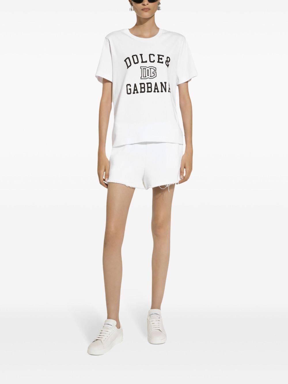 Dolce & Gabbana LOGO COTTON T-SHIRT Size S / US 4 / IT 40 - 4 Thumbnail