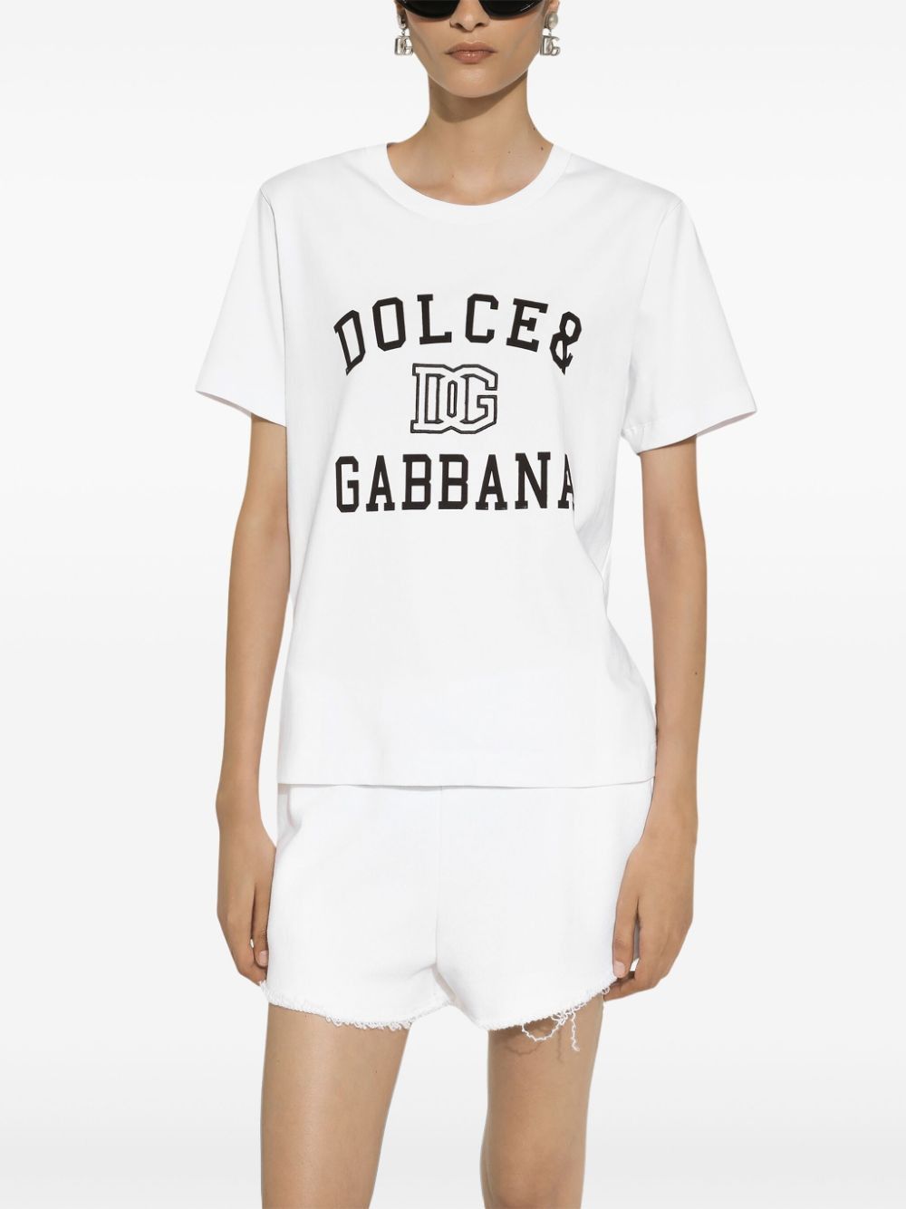 Dolce & Gabbana LOGO COTTON T-SHIRT Size S / US 4 / IT 40 - 3 Thumbnail