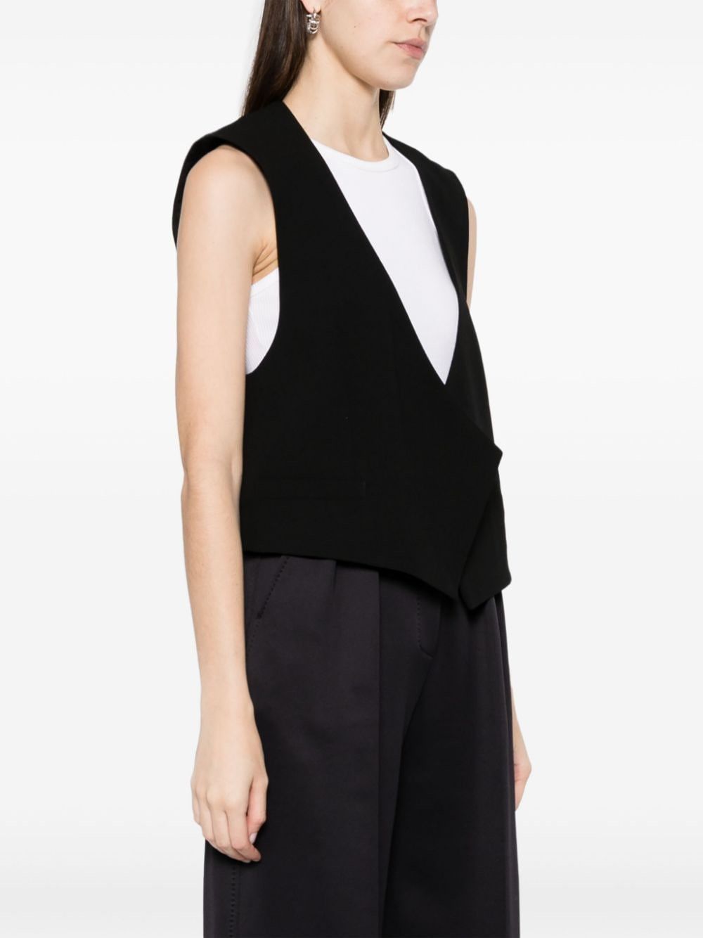 AMI WOOL SLEEVELESS JACKET Size XS / US 0-2 / IT 36-38 - 3 Thumbnail