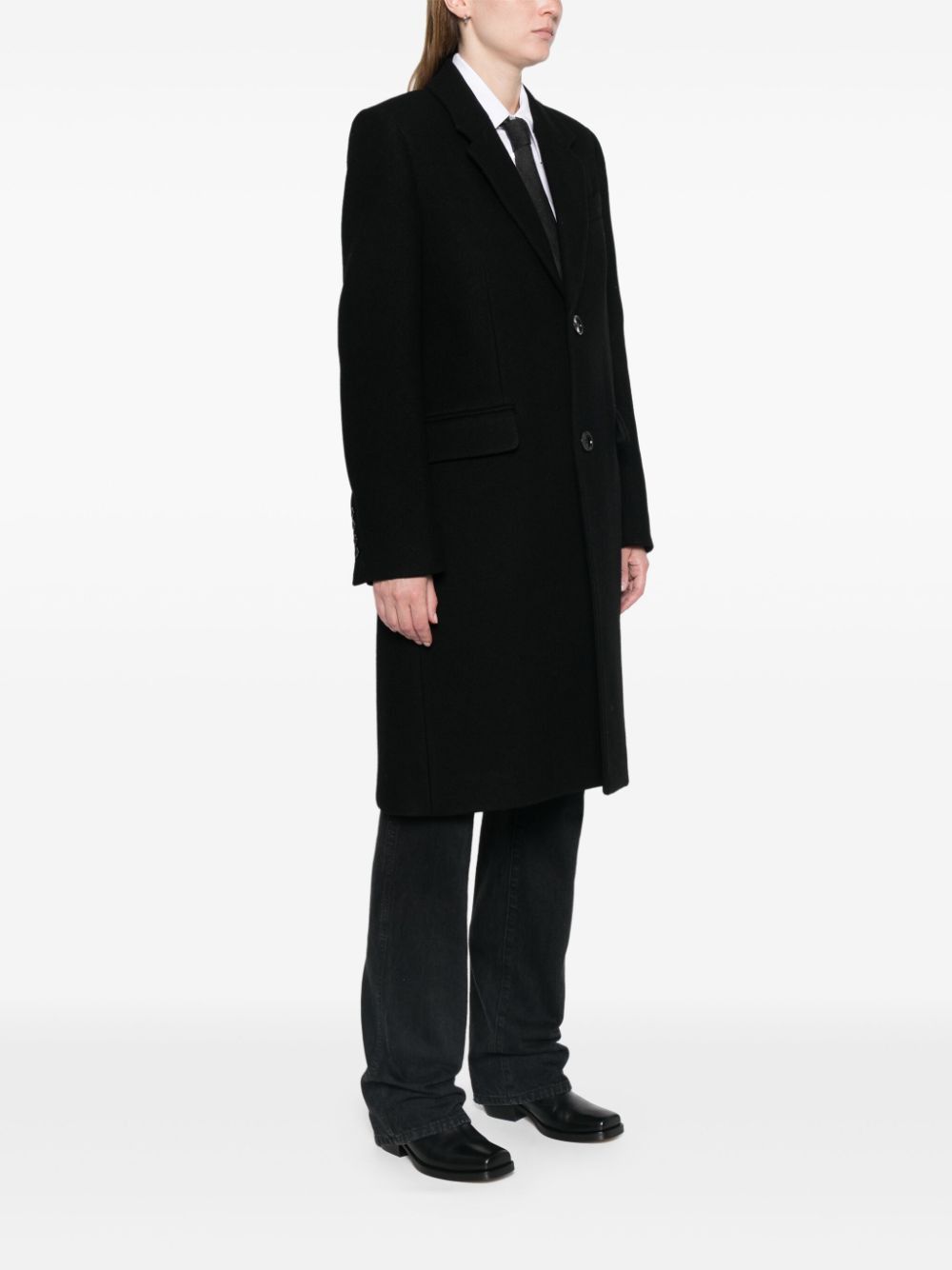 AMI WOOL SINGLE-BREASTED COAT Size S / US 4 / IT 40 - 2 Thumbnail
