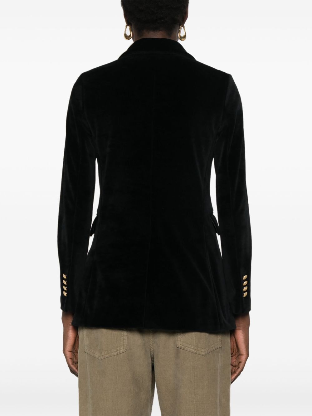 Circolo 1901 VELVET SINGLE-BREASTED JACKET Size S / US 4 / IT 40 - 3 Thumbnail