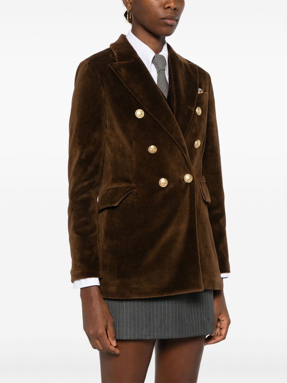 Circolo 1901 VELVET SINGLE-BREASTED JACKET Size S / US 4 / IT 40 - 2 Thumbnail