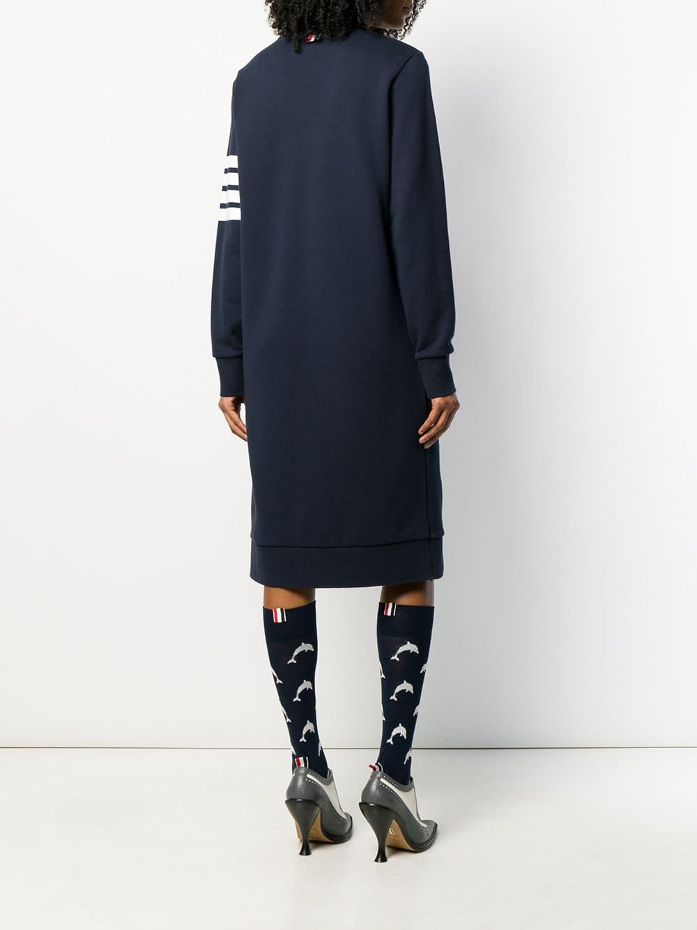 Thom Browne 4BAR COTTON SWEATDRESS Size S / US 4 / IT 40 - 4 Thumbnail