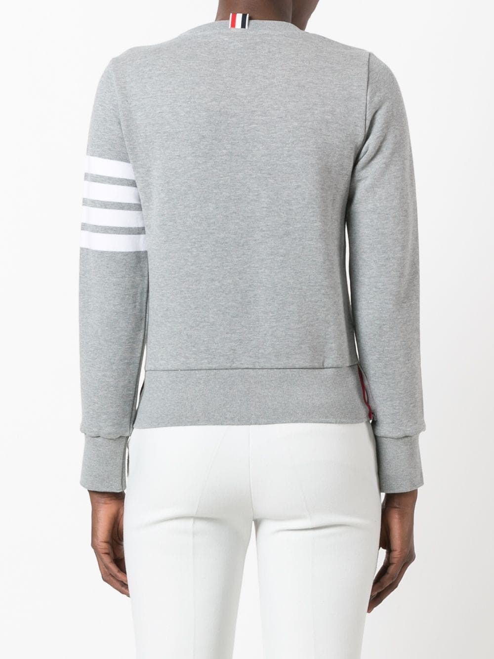 Thom Browne 4-BAR COTTON CREWNECK SWEATSHIRT Size S / US 4 / IT 40 - 4 Thumbnail