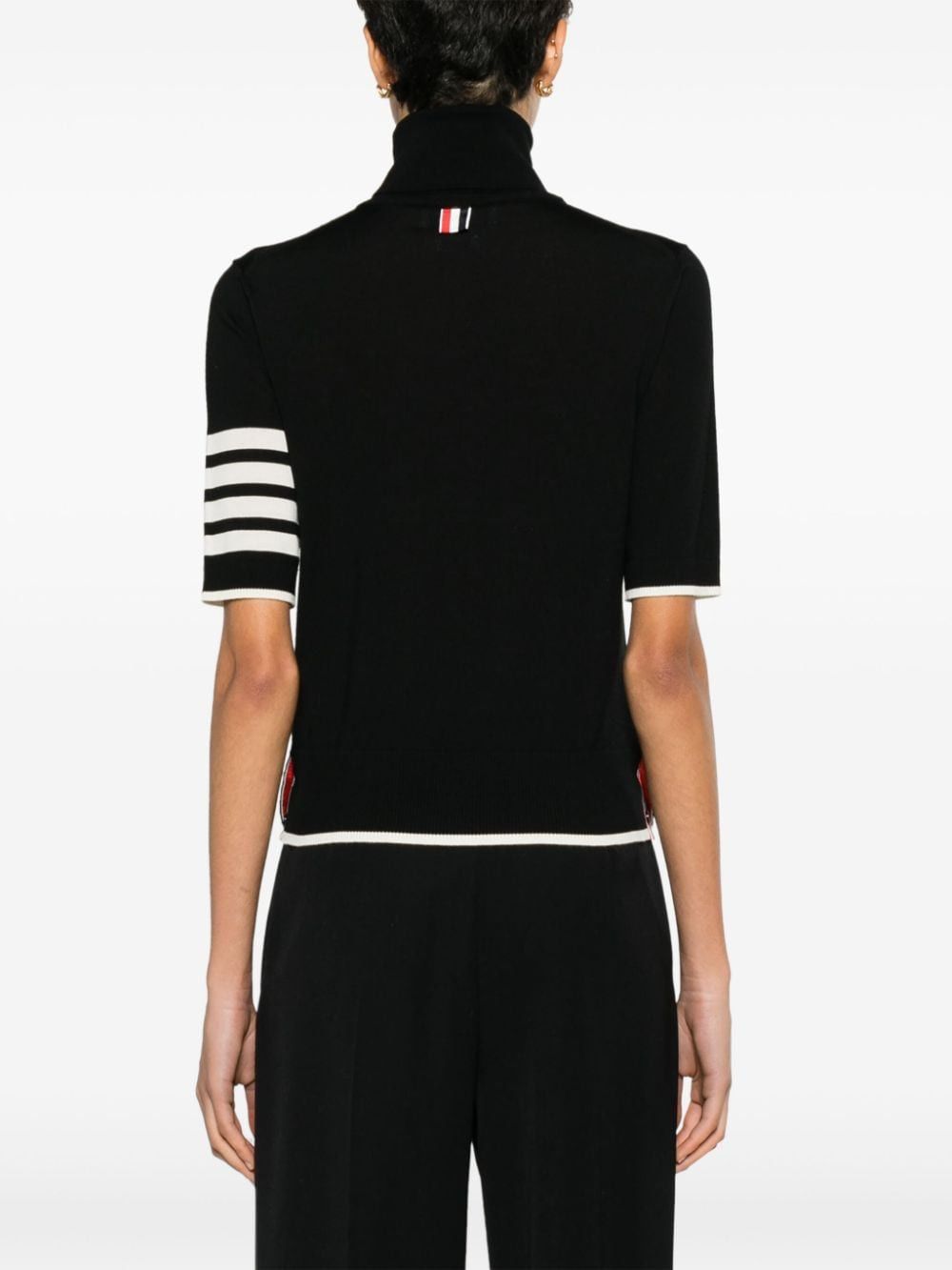 Thom Browne 4BAR WOOL TURTLE-NECK TOP Size S / US 4 / IT 40 - 2 Thumbnail