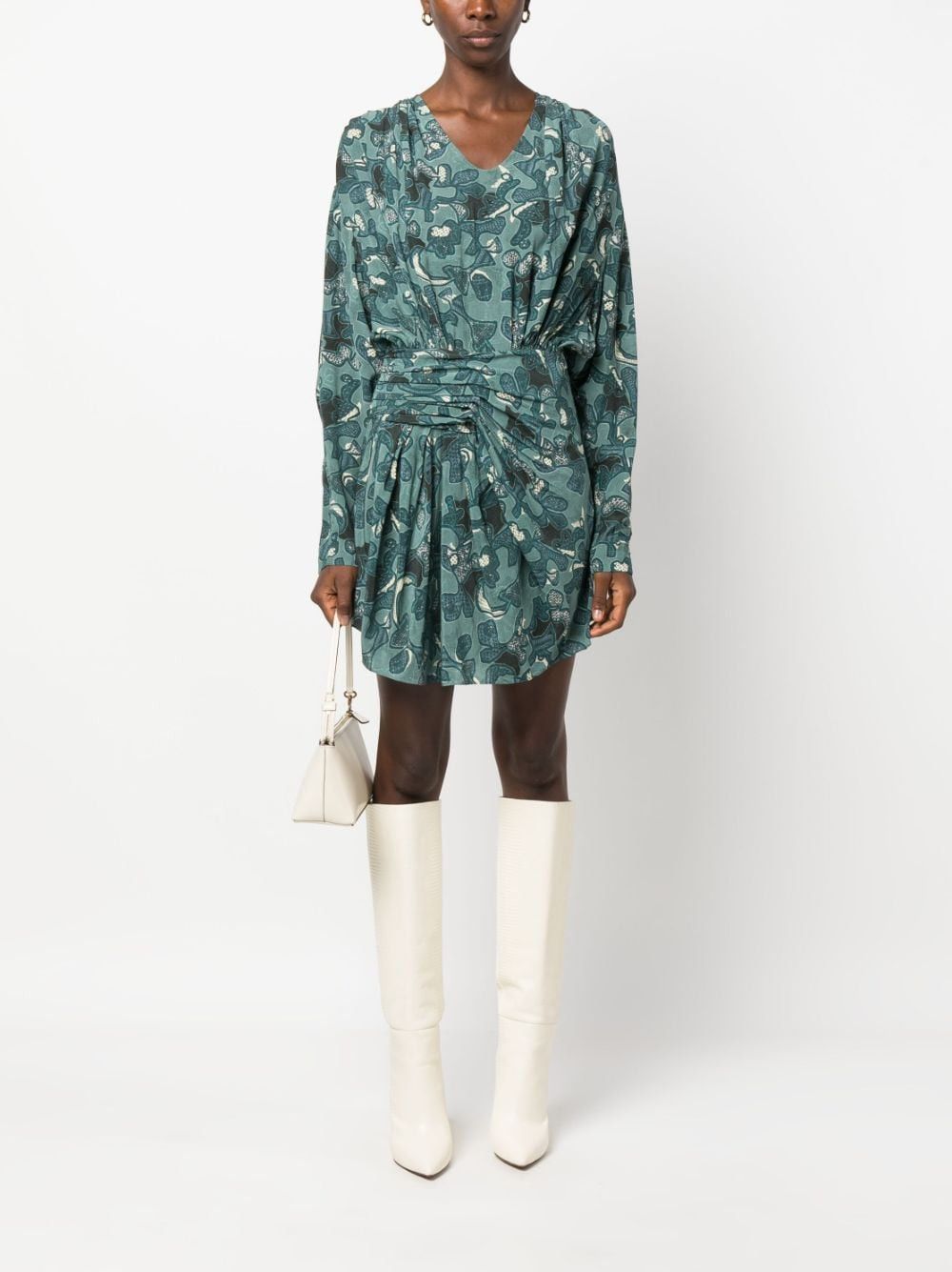 Iro FONTANA PRINTED SHORT DRESS Size S / US 4 / IT 40 - 4 Thumbnail