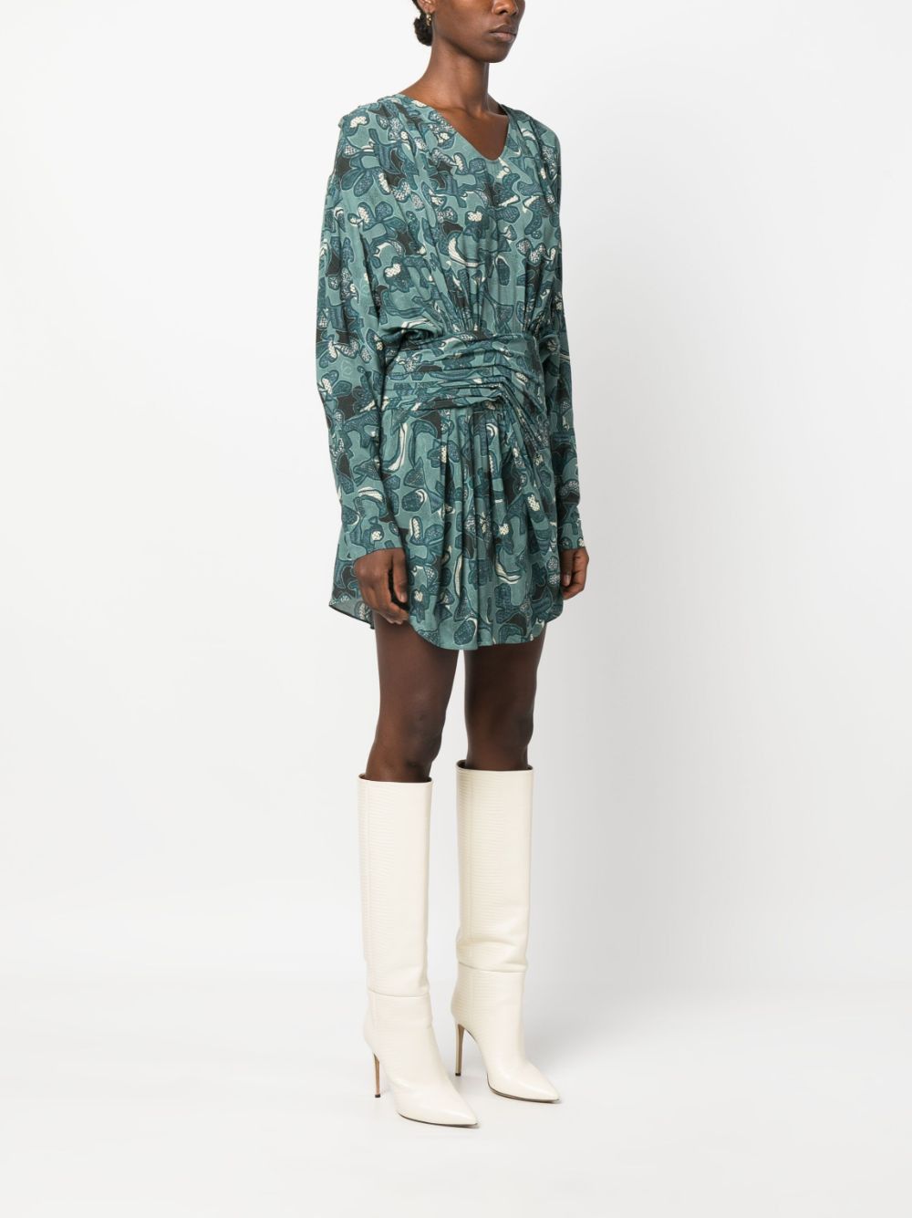 Iro FONTANA PRINTED SHORT DRESS Size S / US 4 / IT 40 - 2 Thumbnail
