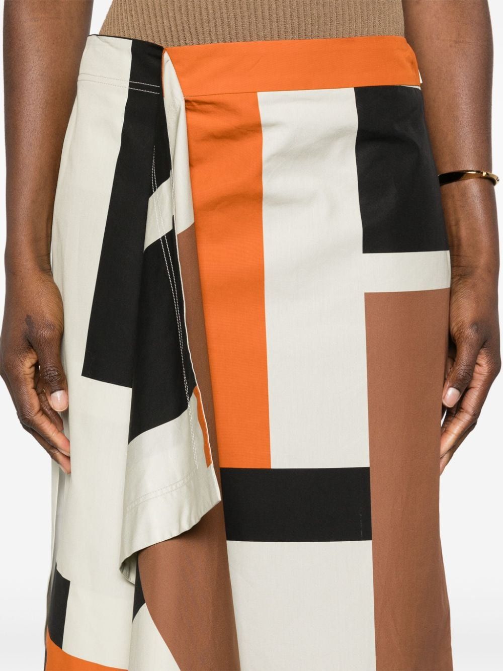 Fendi PRINTED COTTON SKIRT Size 27" / US 4 / IT 40 - 4 Thumbnail