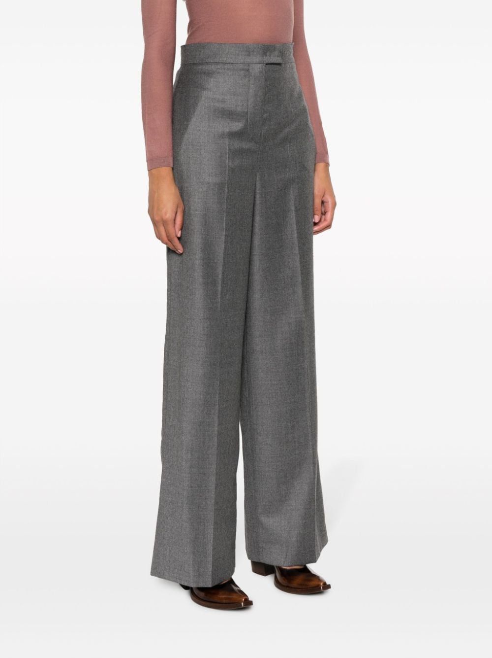 Fendi WOOL HIGH-WAISTED TROUSERS Size 27" / US 4 / IT 40 - 4 Thumbnail
