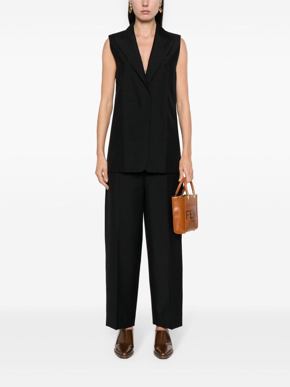 Fendi WOOL TROUSERS Size 27" / US 4 / IT 40 - 2 Thumbnail