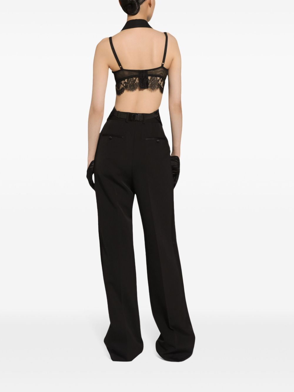 Dolce & Gabbana WOOL HIGH-WASITED TROUSERS Size 27" / US 4 / IT 40 - 2 Thumbnail
