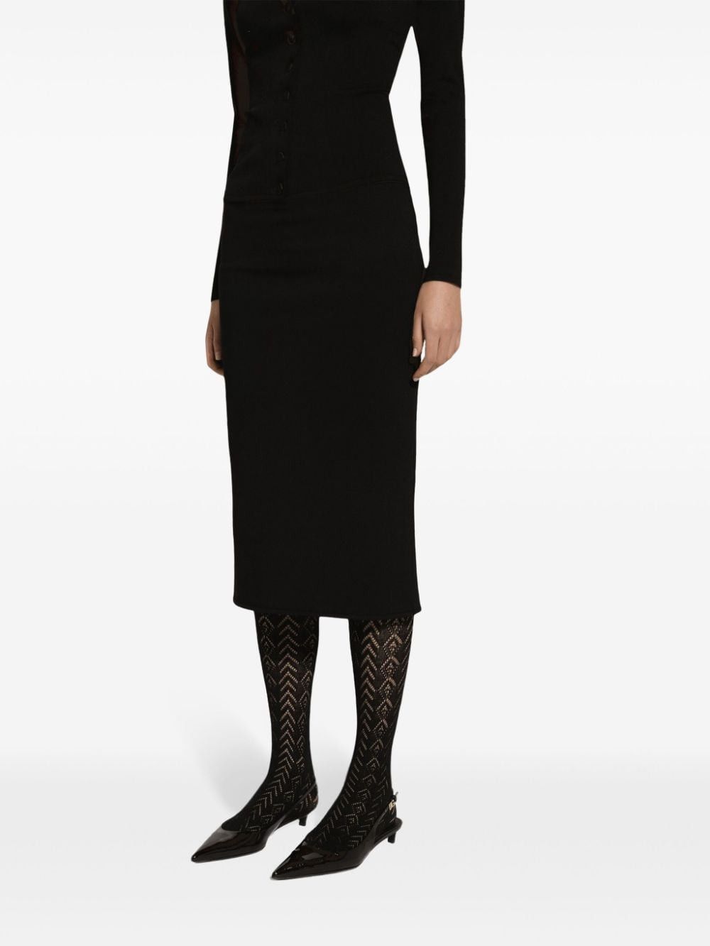 Dolce & Gabbana KNITTED MIDI SKIRT Size 27" / US 4 / IT 40 - 3 Thumbnail