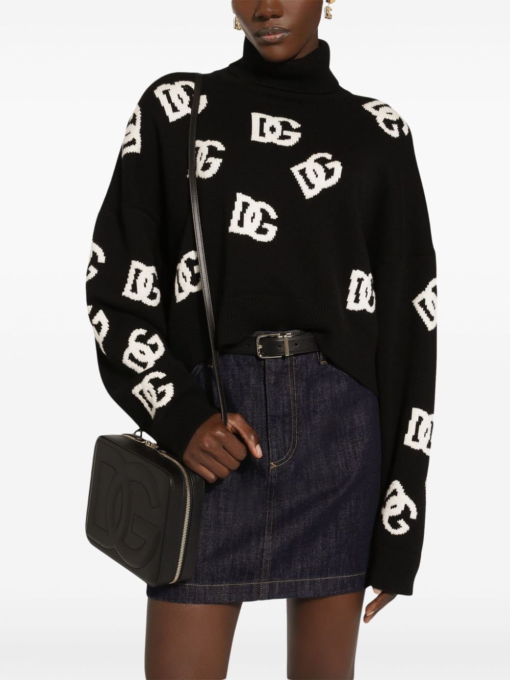 Dolce & Gabbana ALLOVER LOGO WOOL JUMPER Size S / US 4 / IT 40 - 5 Thumbnail