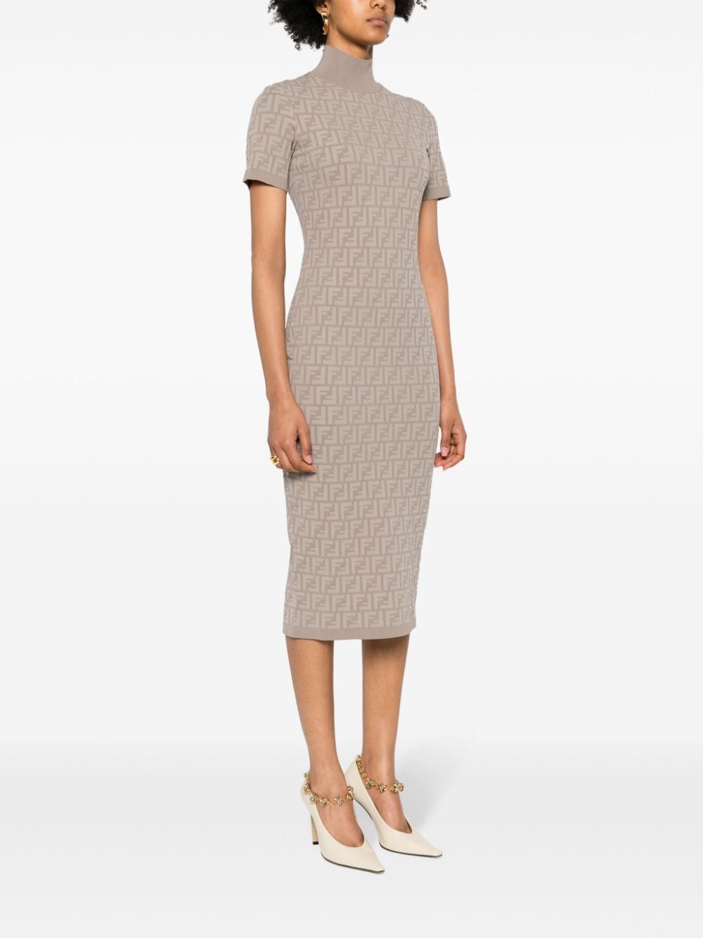 Fendi FF MIDI DRESS Size S / US 4 / IT 40 - 5 Thumbnail