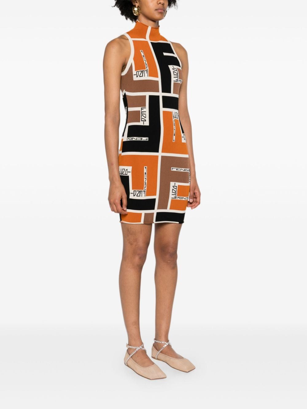Fendi PRINTED SHORT DRESS Size S / US 4 / IT 40 - 5 Thumbnail