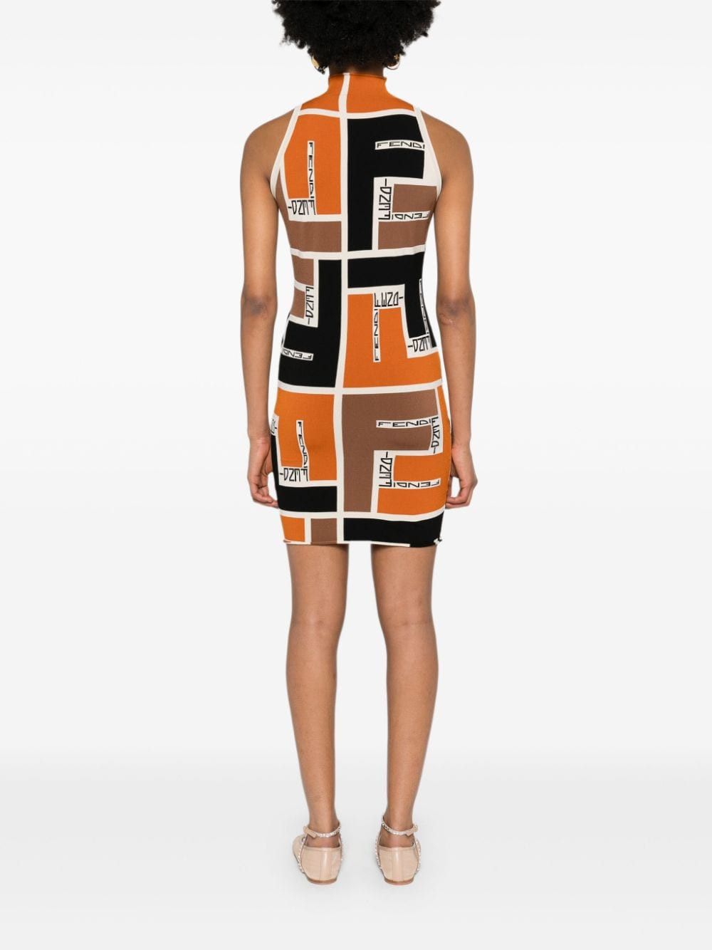 Fendi PRINTED SHORT DRESS Size S / US 4 / IT 40 - 3 Thumbnail
