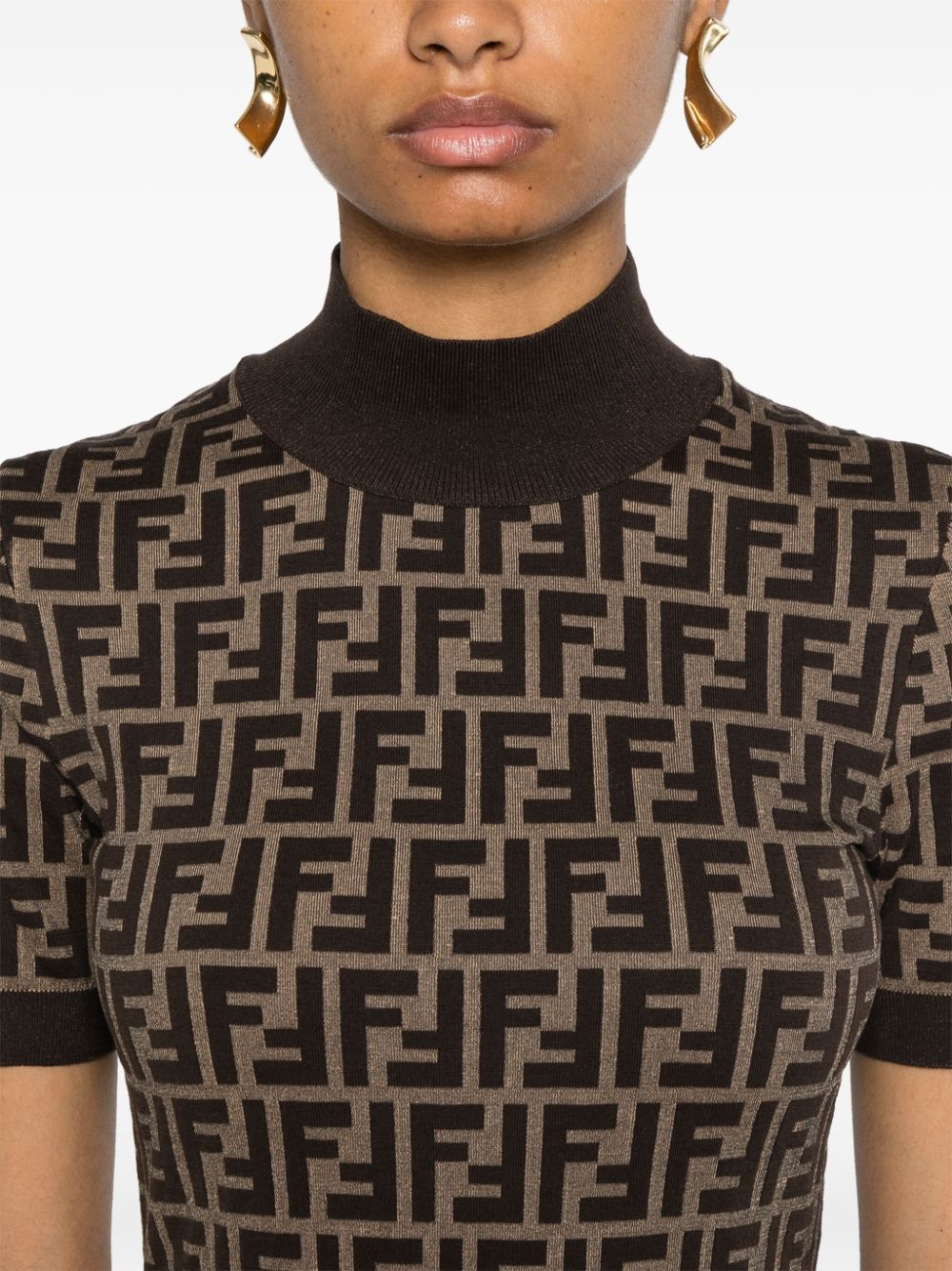 Fendi FF COTTON LONG DRESS Size S / US 4 / IT 40 - 3 Thumbnail