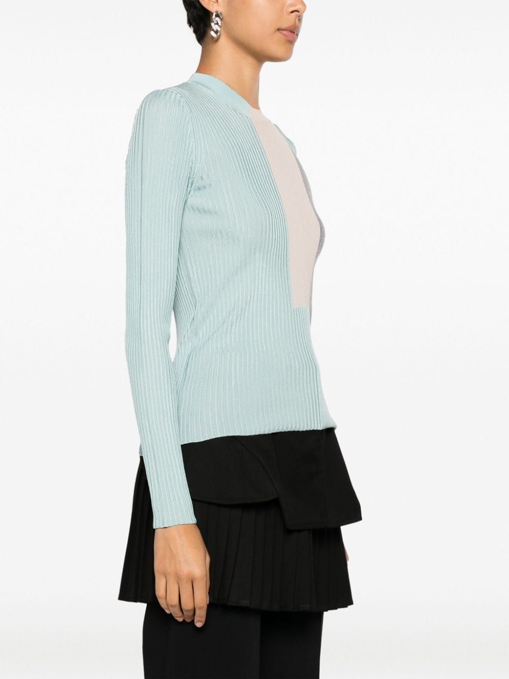 Fendi m/l, colorblock, a coste Maglia g.collo Size S / US 4 / IT 40 - 3 Thumbnail