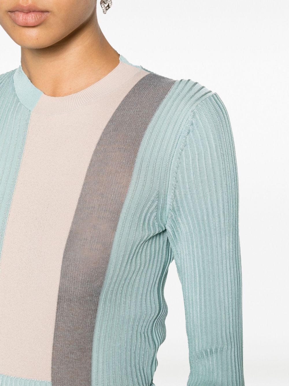 Fendi m/l, colorblock, a coste Maglia g.collo Size S / US 4 / IT 40 - 5 Thumbnail