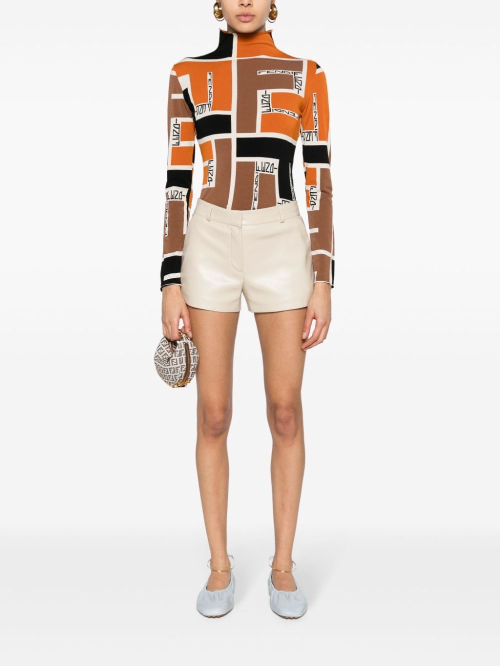 Fendi PRINTED HIGH-NECK TOP Size S / US 4 / IT 40 - 5 Thumbnail