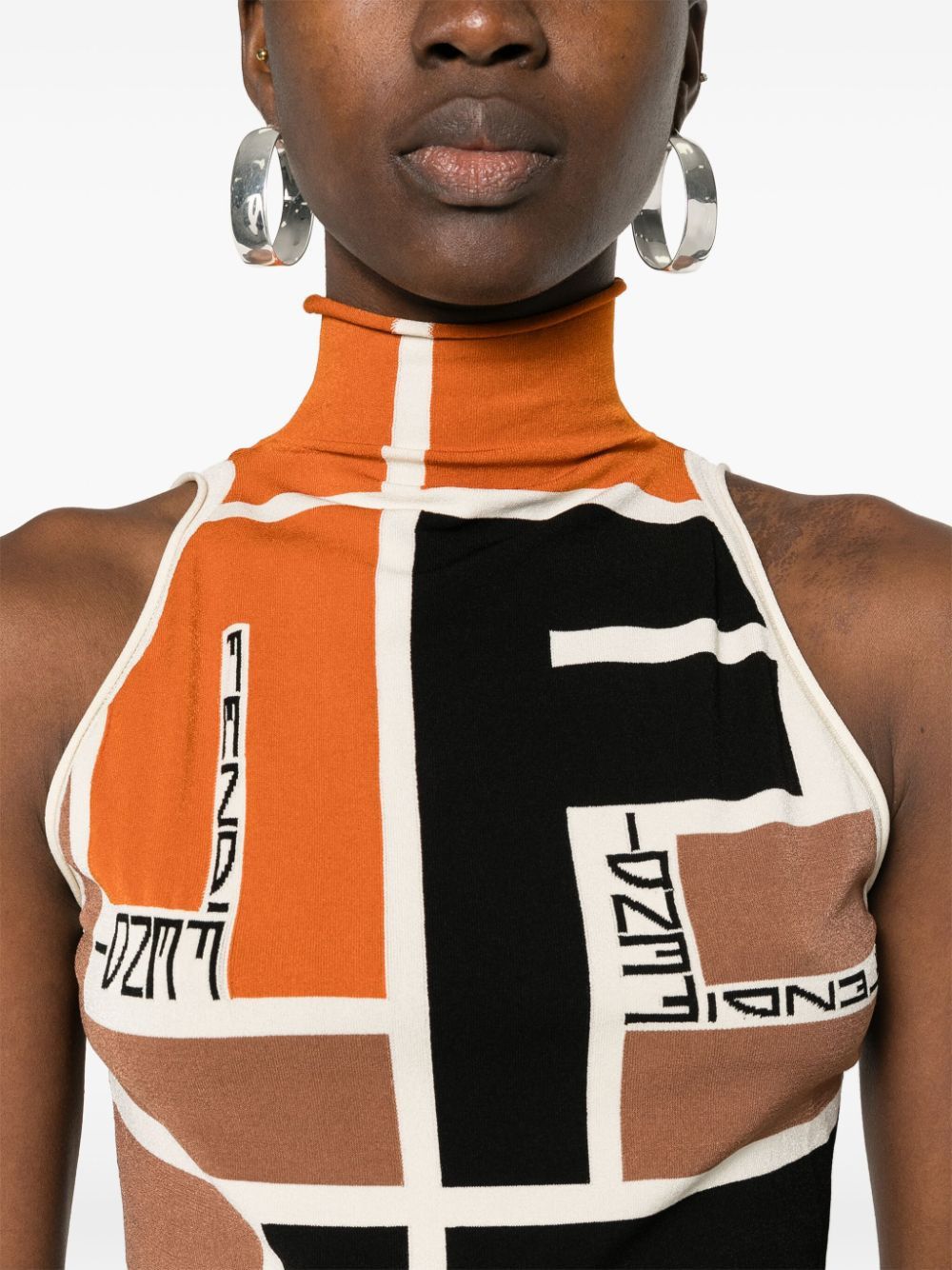 Fendi PRINTED TURTLE-NECK TOP Size S / US 4 / IT 40 - 3 Thumbnail