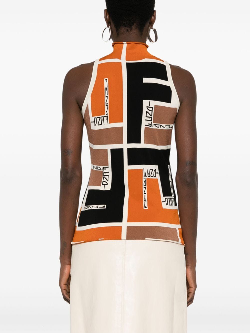 Fendi PRINTED TURTLE-NECK TOP Size S / US 4 / IT 40 - 4 Thumbnail