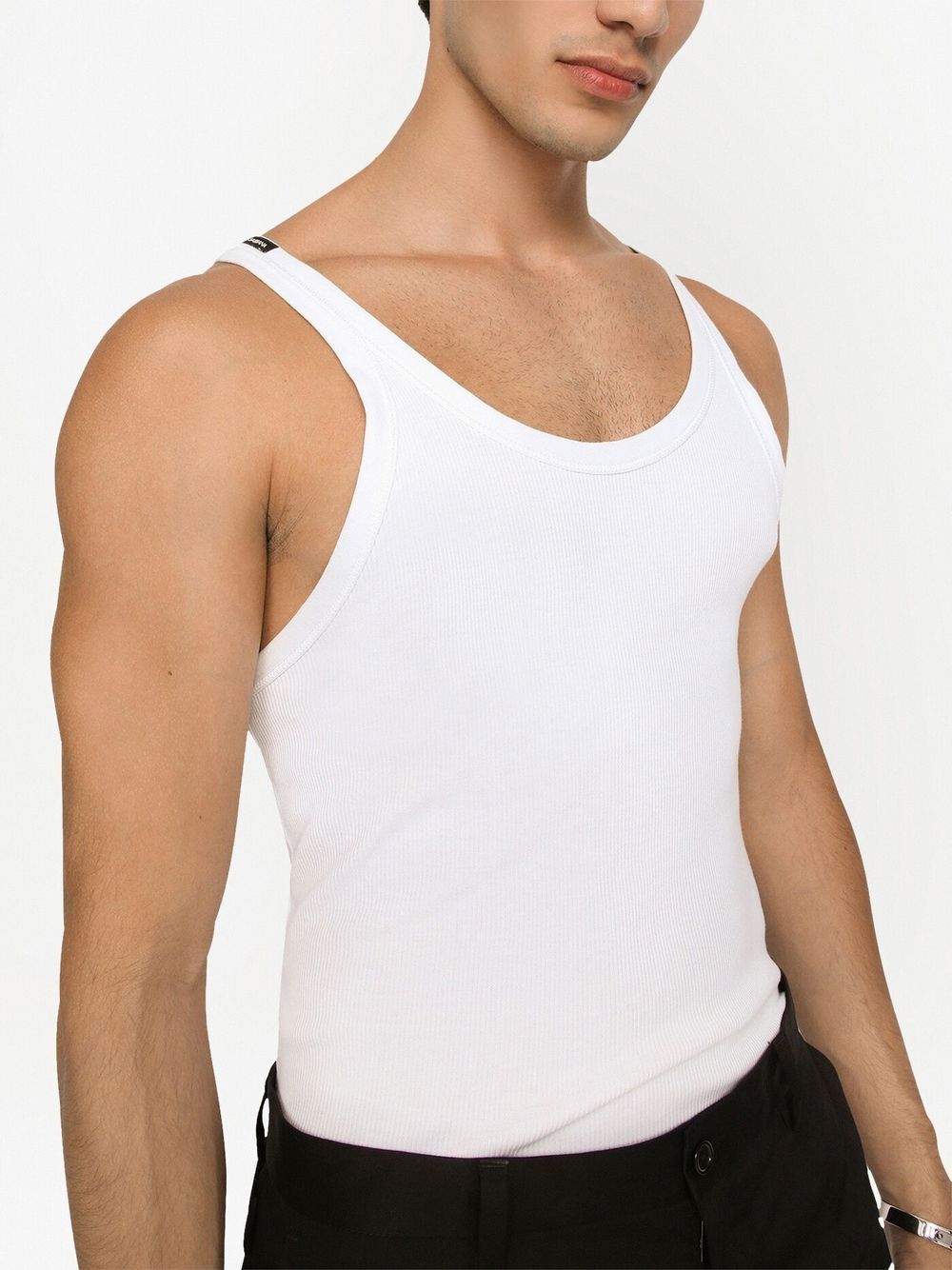 Dolce & Gabbana RIBBED COTTON TANK TOP Size US S / EU 44-46 / 1 - 2 Thumbnail