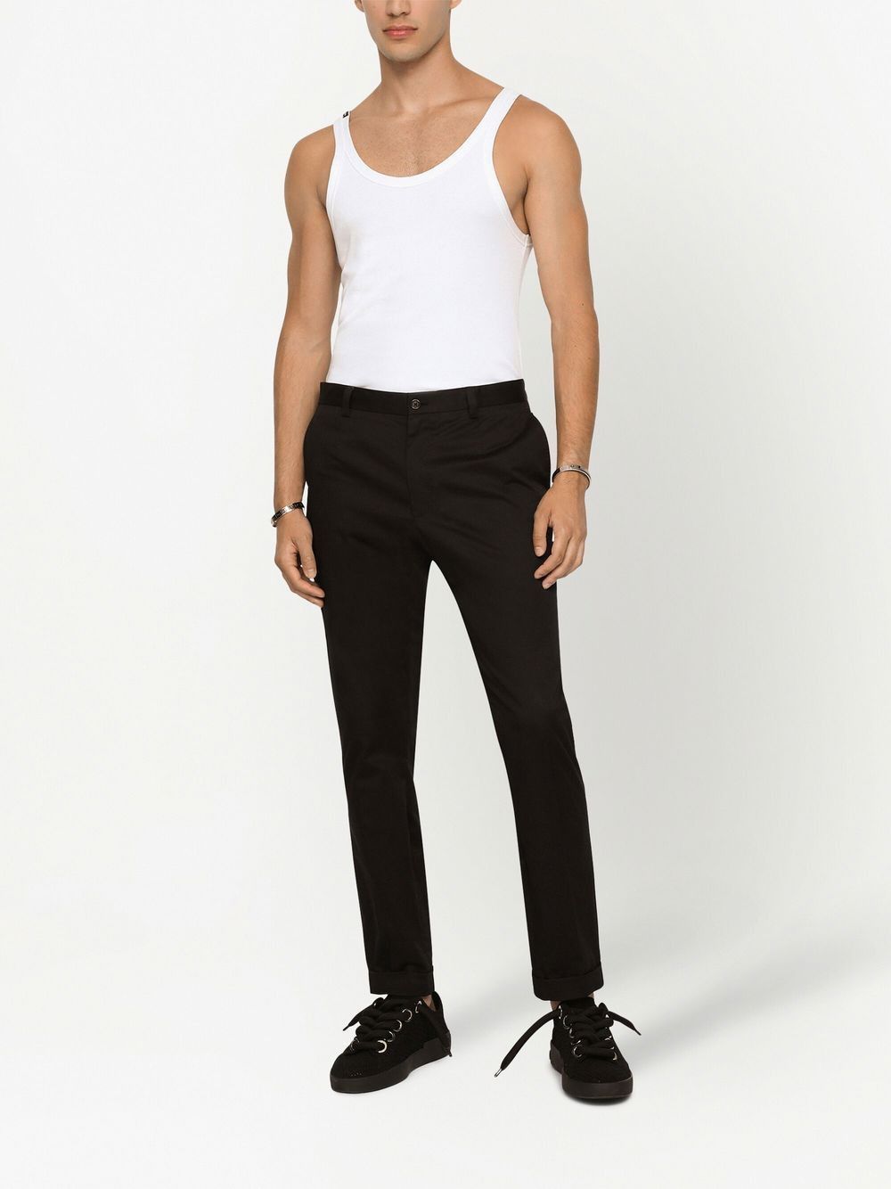 Dolce & Gabbana RIBBED COTTON TANK TOP Size US S / EU 44-46 / 1 - 4 Thumbnail