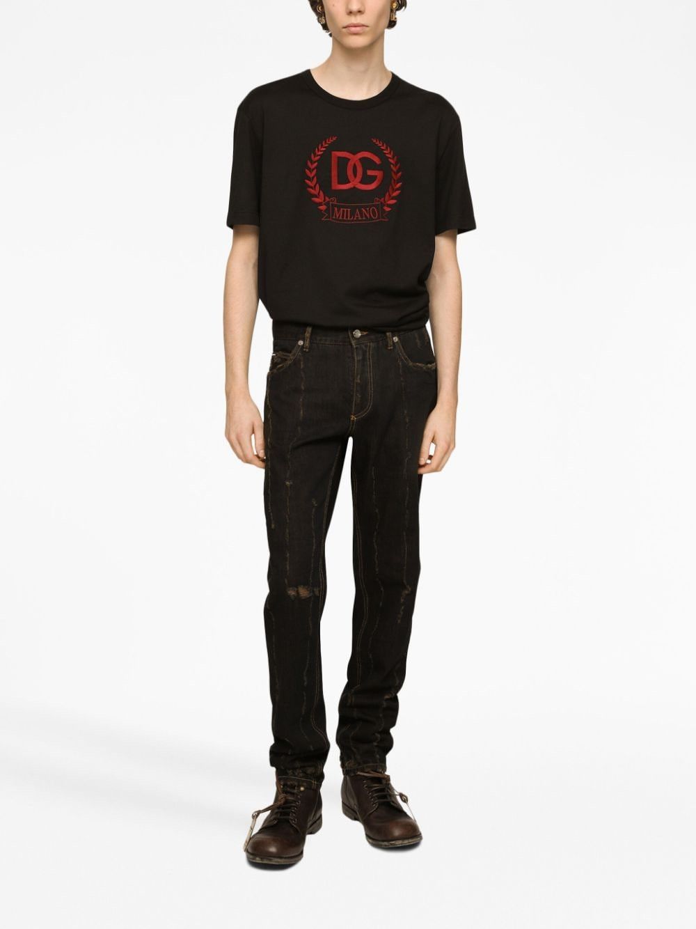 Dolce & Gabbana LOGO COTTON T-SHIRT Size US S / EU 44-46 / 1 - 4 Thumbnail