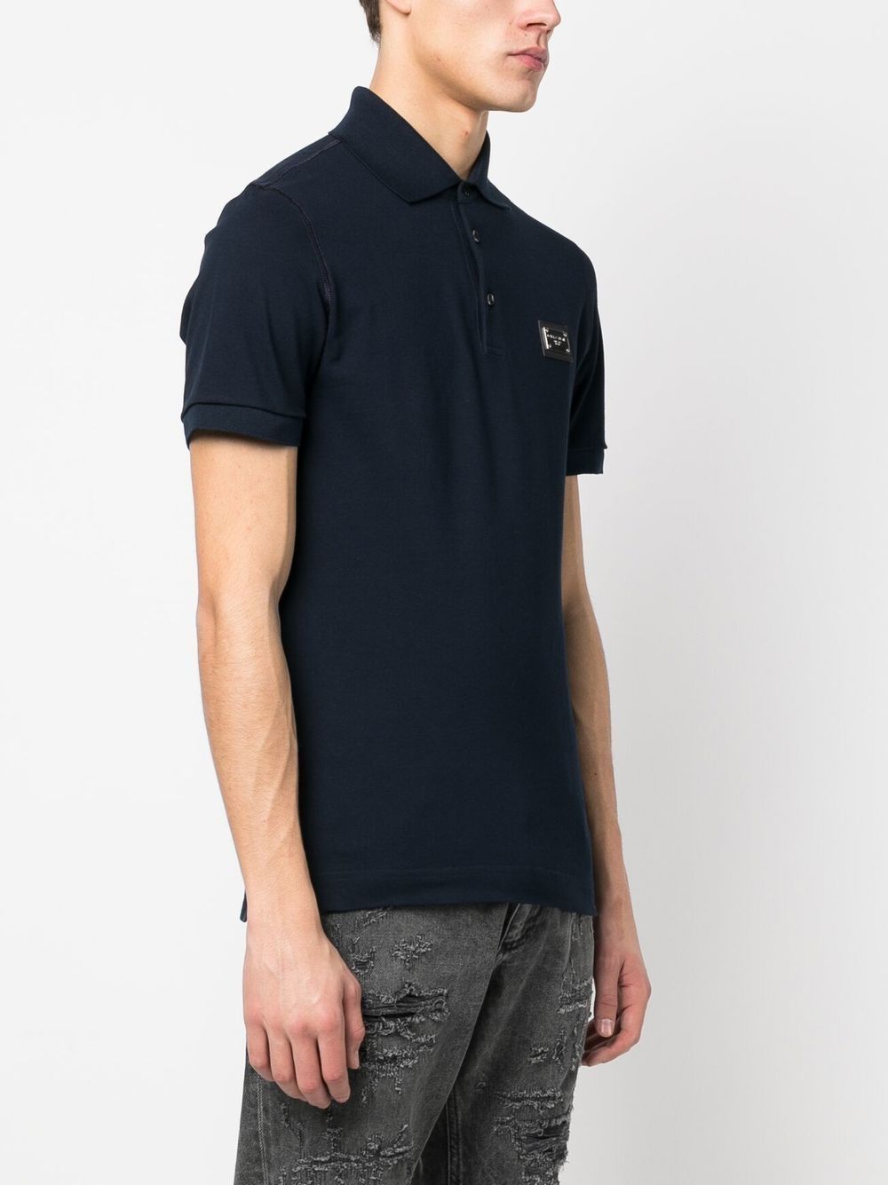 Dolce & Gabbana LOGO COTTON POLO SHIRT Size US S / EU 44-46 / 1 - 2 Thumbnail