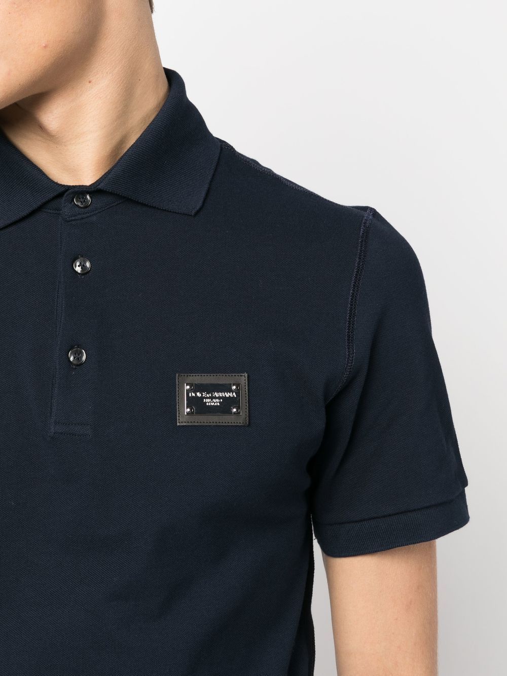 Dolce & Gabbana LOGO COTTON POLO SHIRT Size US S / EU 44-46 / 1 - 3 Thumbnail