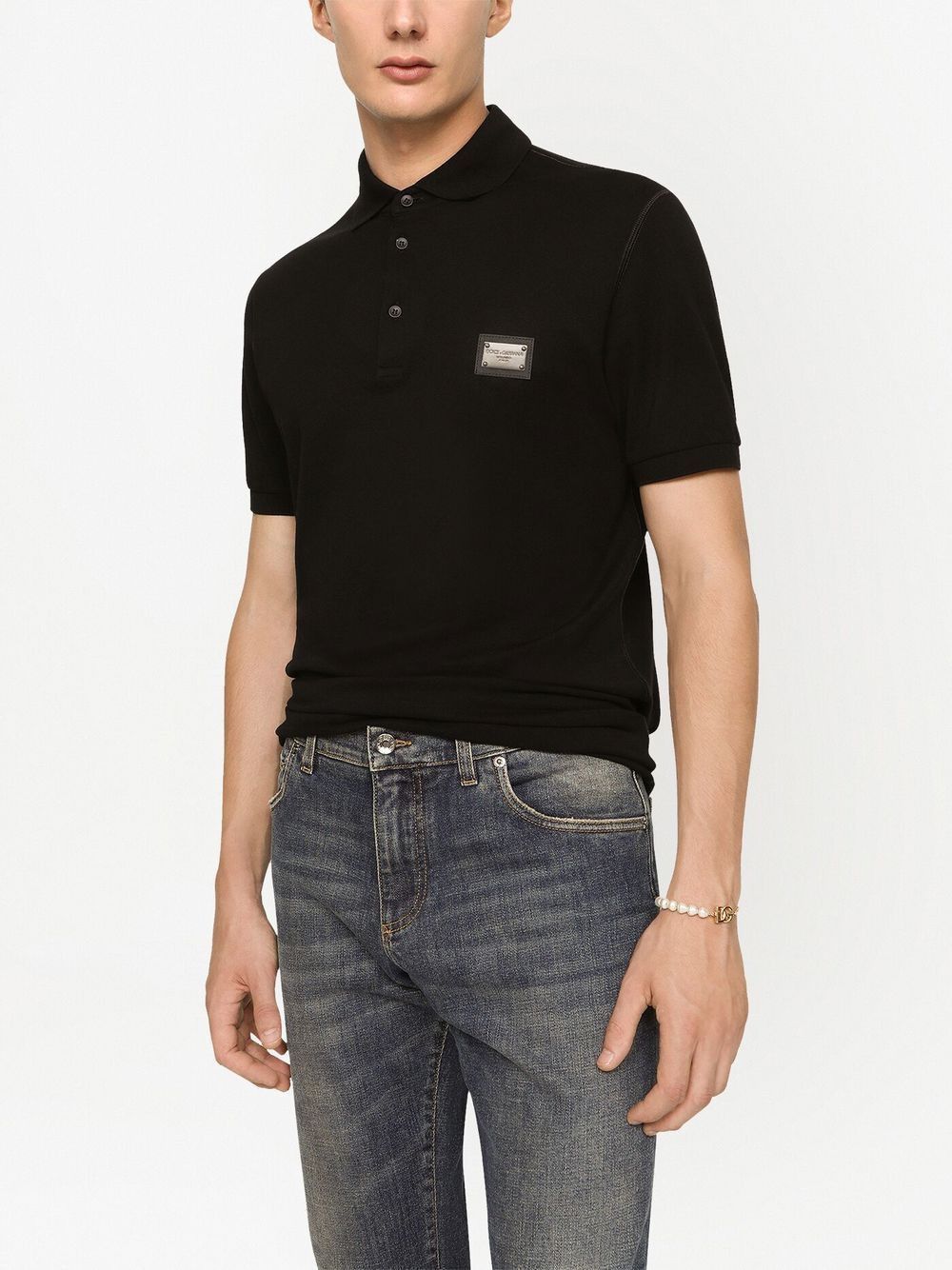 Dolce & Gabbana LOGO COTTON POLO SHIRT Size US S / EU 44-46 / 1 - 3 Thumbnail