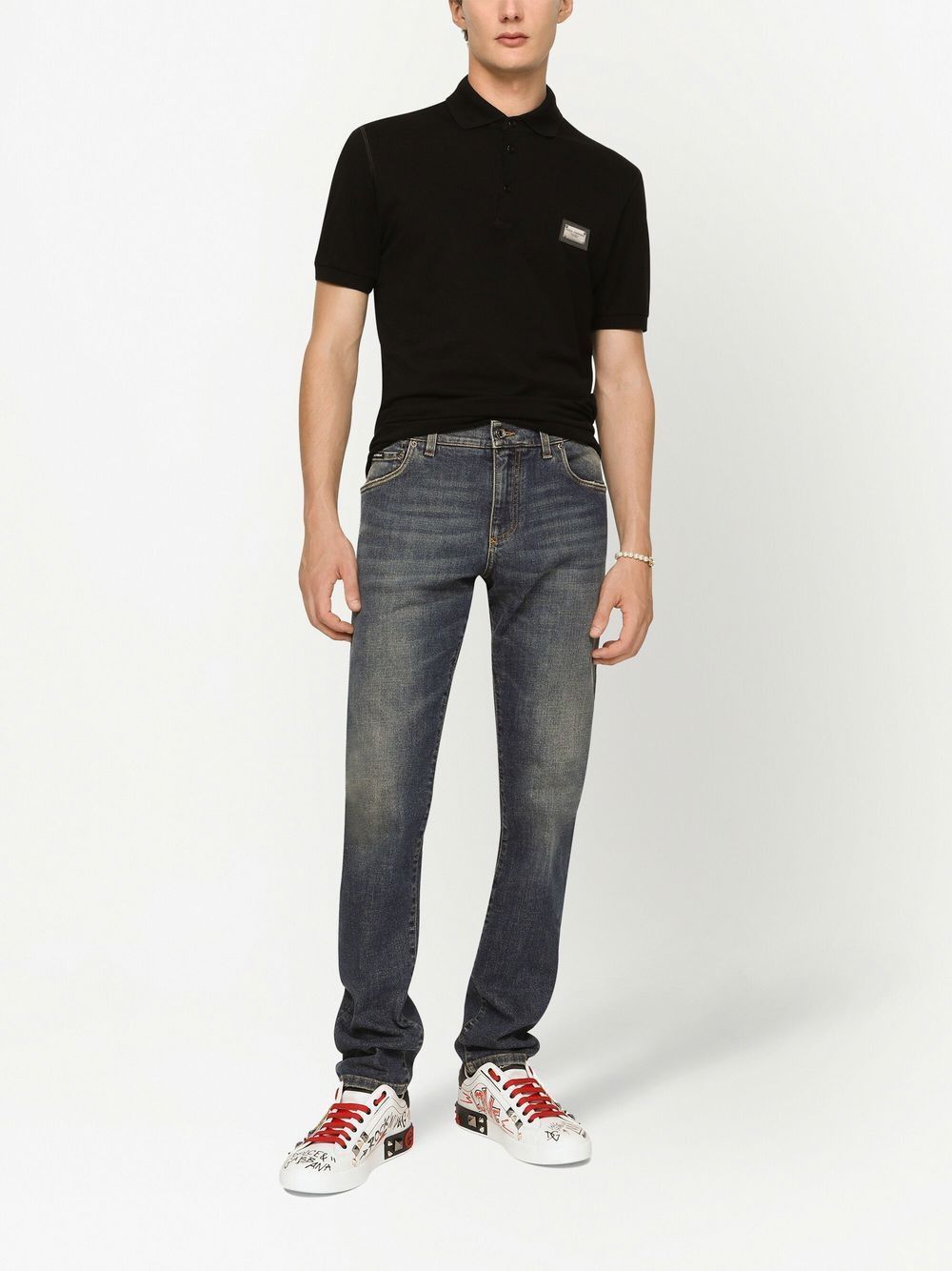 Dolce & Gabbana LOGO COTTON POLO SHIRT Size US S / EU 44-46 / 1 - 2 Thumbnail