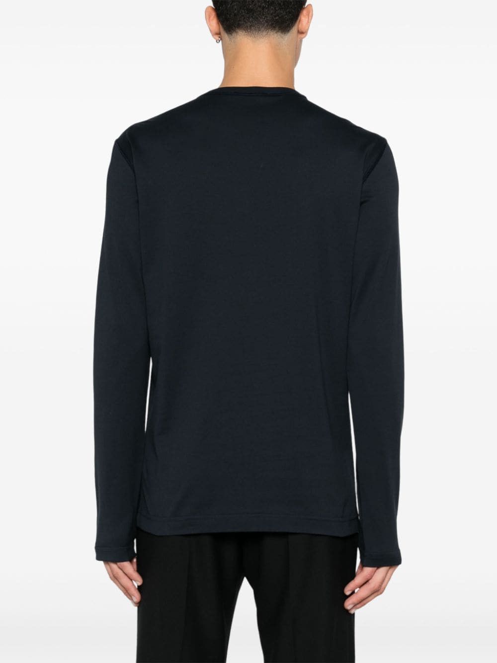 Dolce & Gabbana LONG SLEEVES T-SHIRT WITH DG LOGO PLAQUE Size US S / EU 44-46 / 1 - 3 Thumbnail