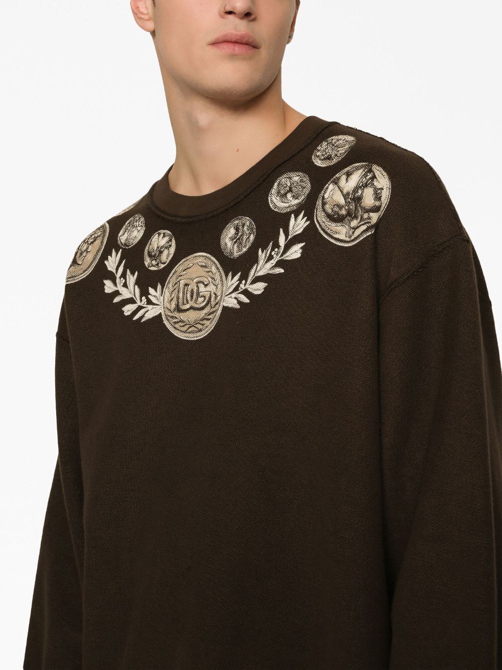 Dolce & Gabbana PRINTED COTTON SWEATSHIRT Size US S / EU 44-46 / 1 - 3 Thumbnail
