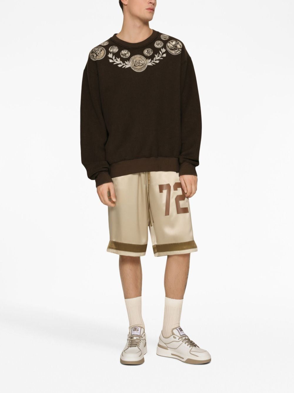 Dolce & Gabbana PRINTED COTTON SWEATSHIRT Size US S / EU 44-46 / 1 - 5 Thumbnail