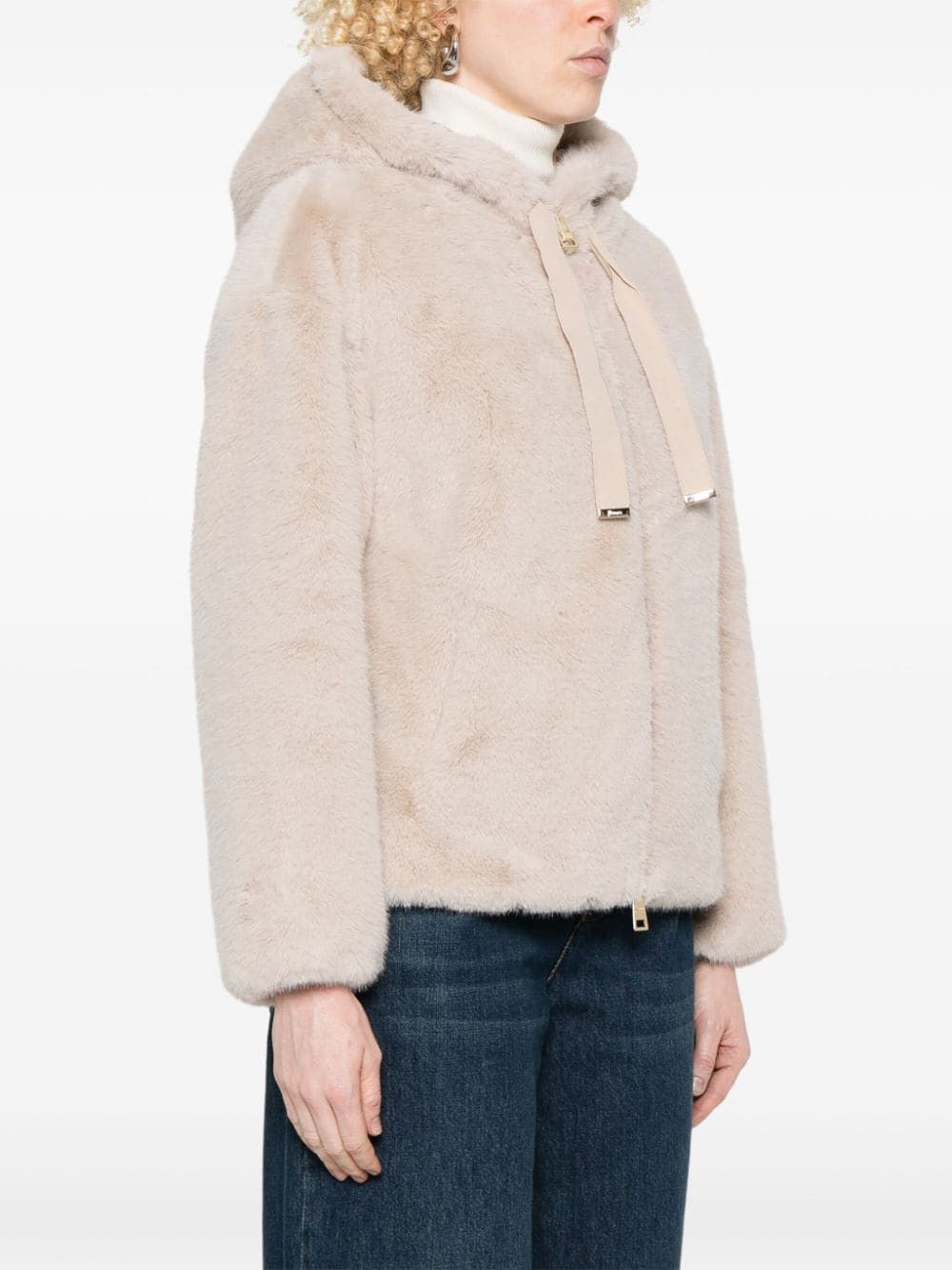Herno FAUX FUX JACKET Size S / US 4 / IT 40 - 3 Thumbnail