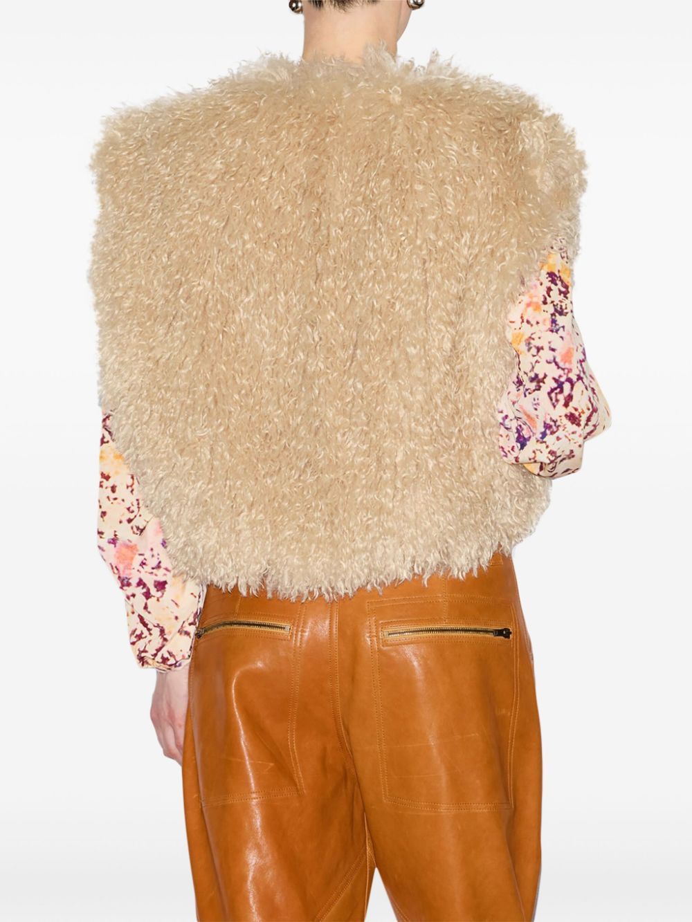 Isabel Marant FAUX FUX SLEEVELESS JACKET Size S / US 4 / IT 40 - 5 Thumbnail