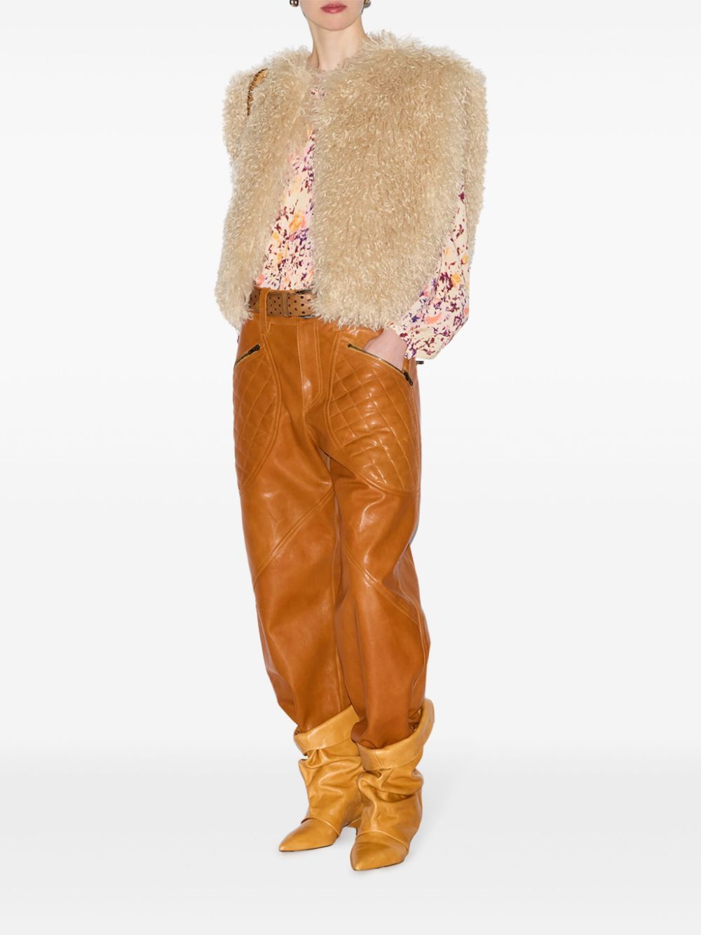 Isabel Marant FAUX FUX SLEEVELESS JACKET Size S / US 4 / IT 40 - 2 Thumbnail