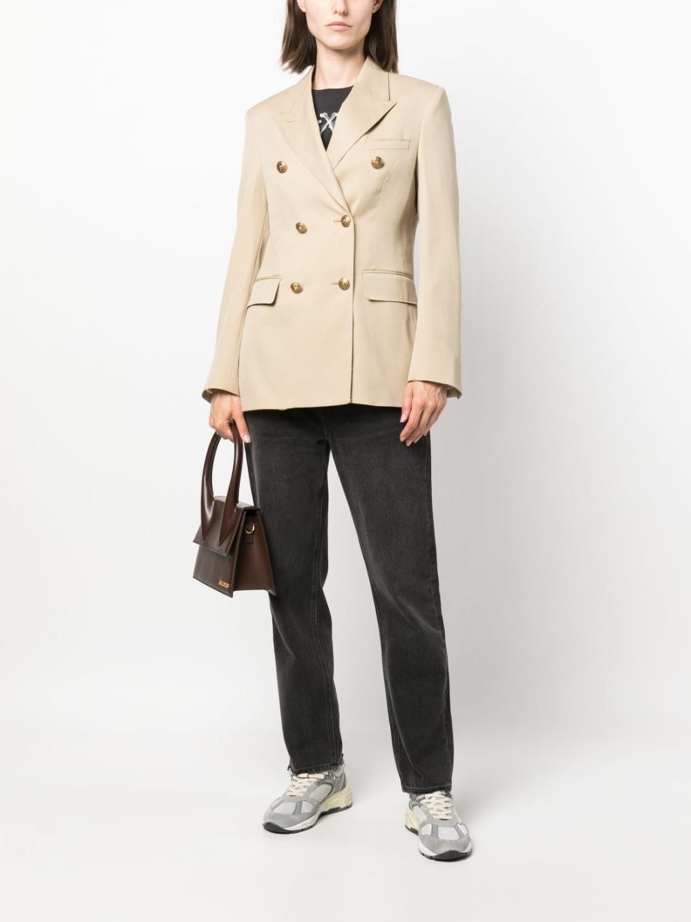 Golden Goose GOLDEN DOUBLE-BREASTED BALZER JACKET Size S / US 4 / IT 40 - 4 Thumbnail