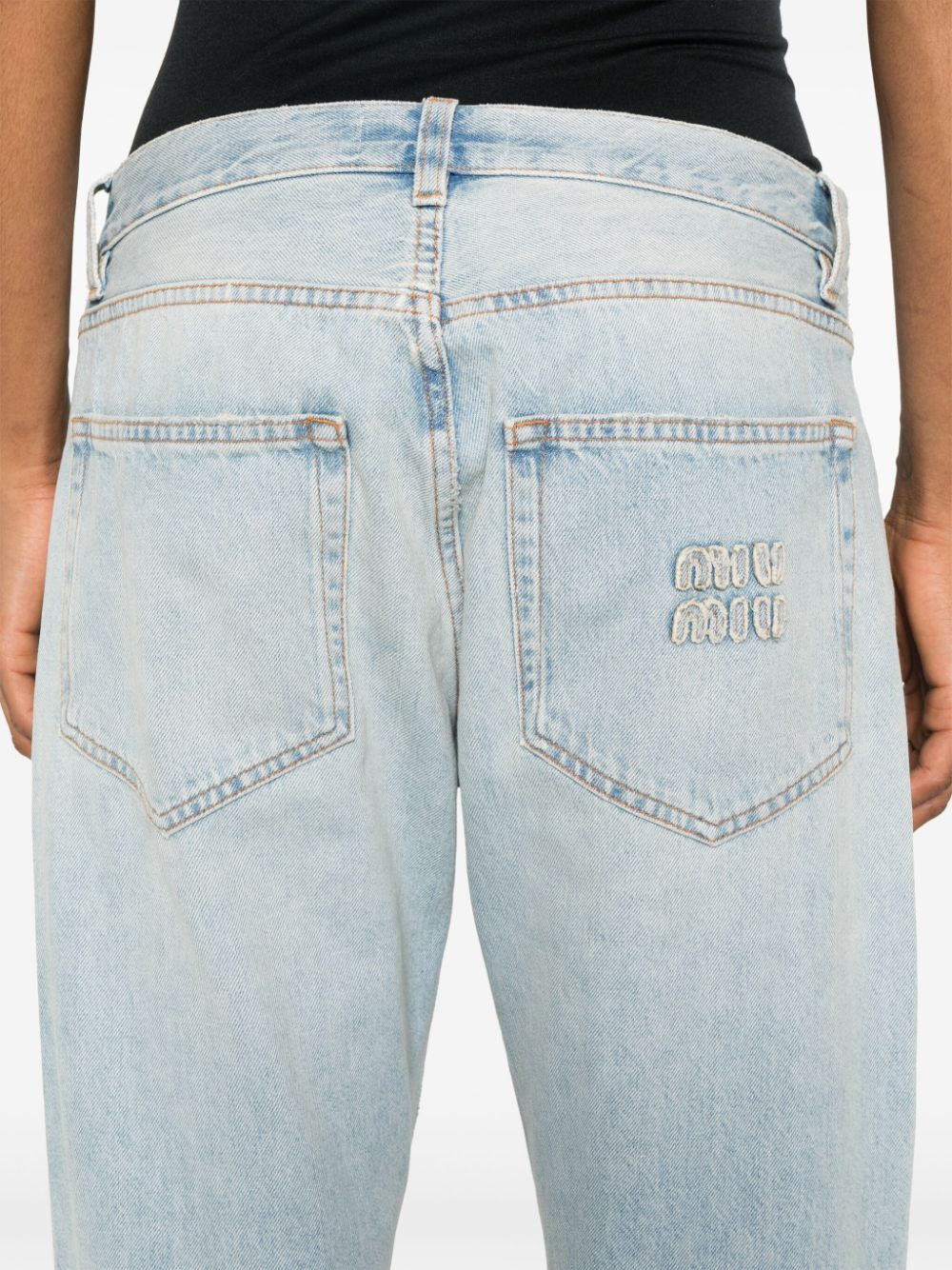 Miu Miu DENIM COTTON JEANS Size 26" / US 2 / IT 38 - 3 Thumbnail