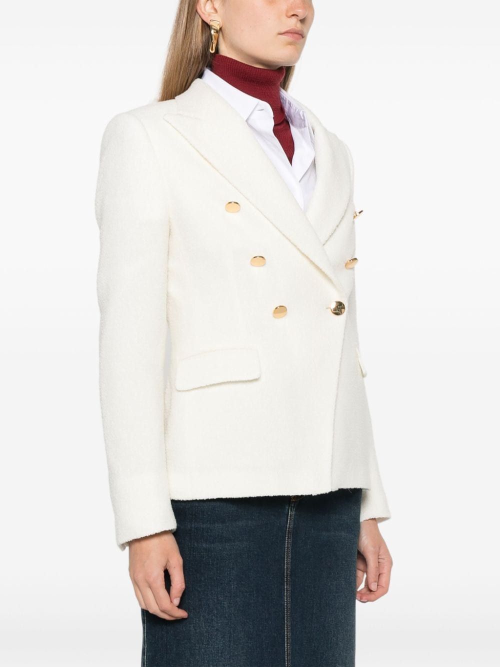Tagliatore ALICYA WOOL DOUBLE-BREASTED JACKET Size S / US 4 / IT 40 - 2 Thumbnail